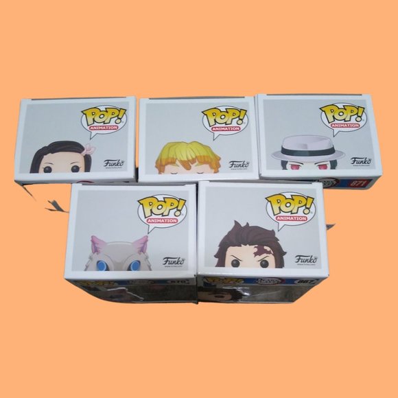 Funko Pop Demon Slayer : Tanjiro, Nezuko, Zenitsu, Inosuke or Muzan Vinyl - Picture 4 of 4